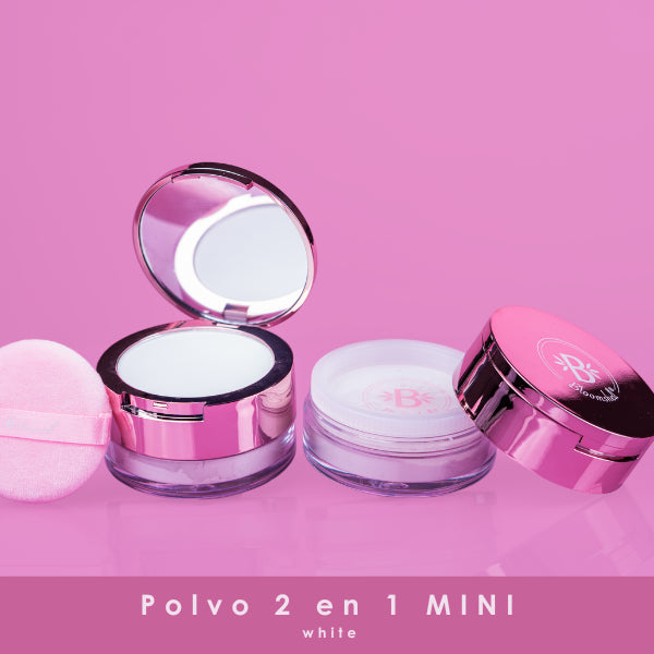 MINI POLVO SUELTO TRANSLUCENT 2 EN 1 WHITE