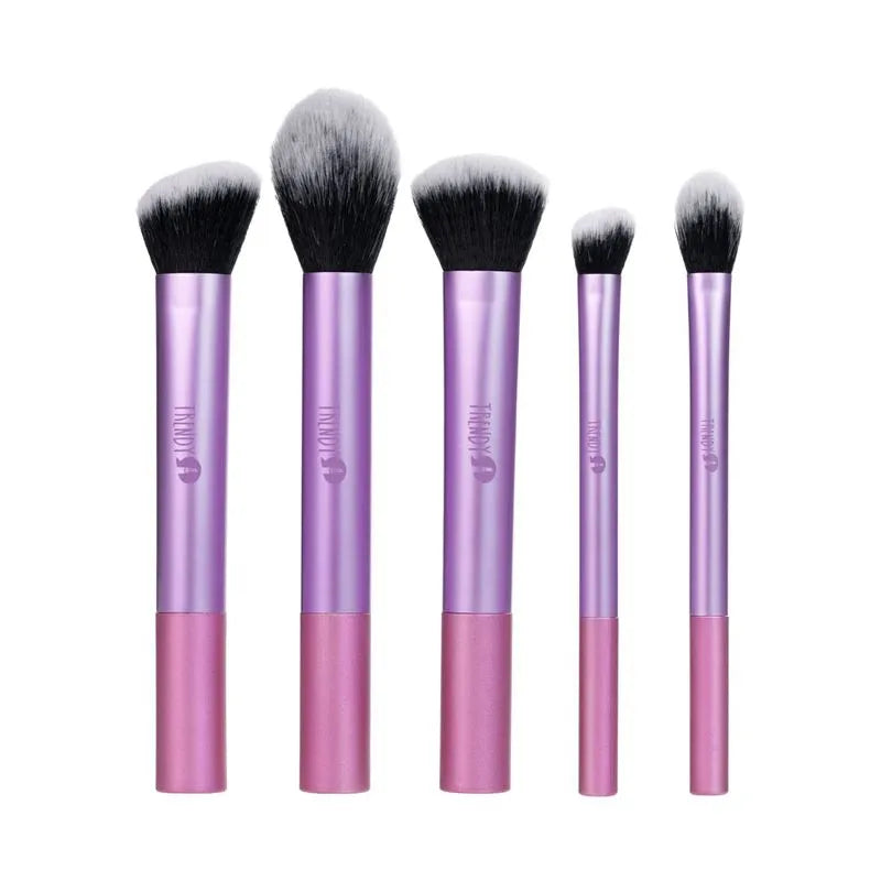 Kit Brochas Piel Morado