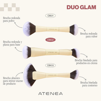 BROCHA DUO BASE Y CREMA ATENEA