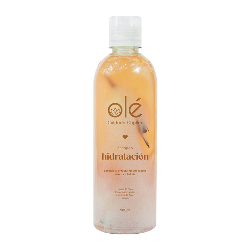 SHAMPOO CAPILAR DE COCO, CANELA Y MIEL