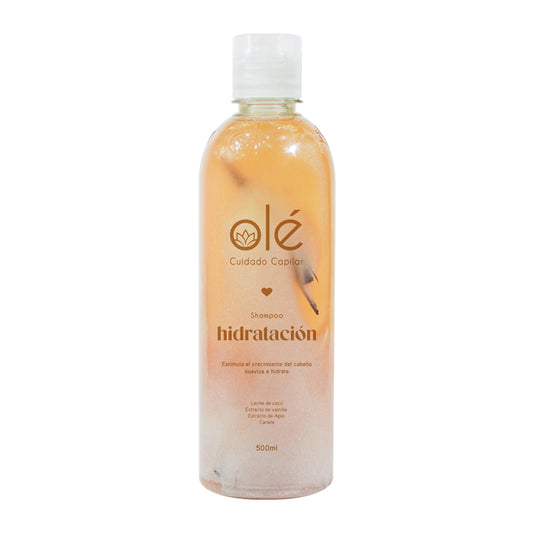 SHAMPOO CAPILAR DE COCO, CANELA Y MIEL