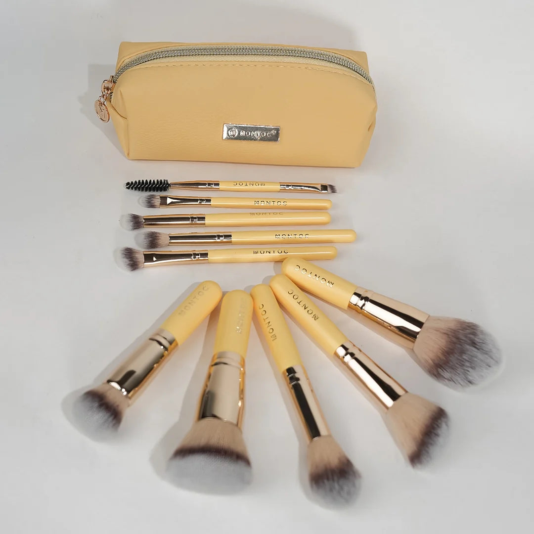 Kit mini brochas de maquillaje viajero limoncillo montoc